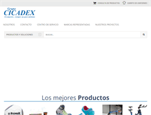 Tablet Screenshot of cicadex.com